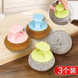 Dụng cụ cọ nồi tay cầm ngắn dễ dàng cọ sạch mọi góc cạnh 6