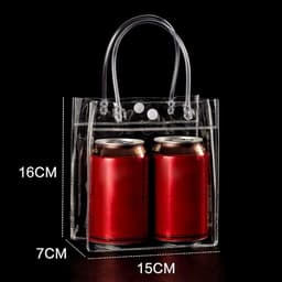 Túi xách PVC ANHUITYJ, Túi quà tặng trong suốt đa năng, Túi đựng kẹo nhựa dung tích lớn bền bỉ 3