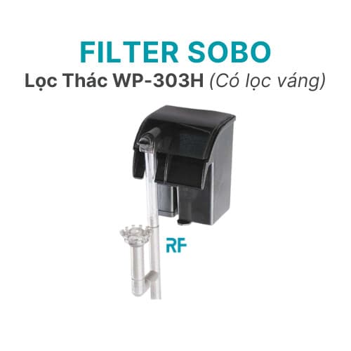 Lọc thác Sobo 303H Màu đen có lọc váng, công suất phù hợp cho bể 20-40cm