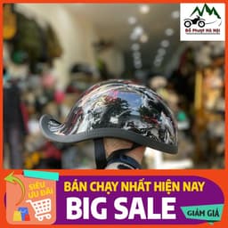 Mũ ngựa ngược gangster tem thể thao cao cấp - mũ đẹp chuẩn chất Nón Bảo Hiểm Nam Chạy Xe Đạp 6