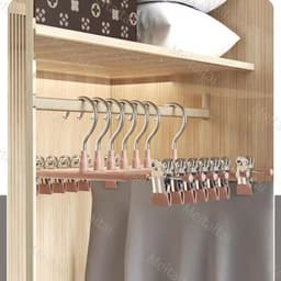 Móc áo gia dụng kẹp quần inox kẹp quần chống trơn trượt không đánh dấu kẹp váy thích hợp cho shop thời trang cửa hàng 7