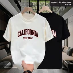 Áo thun nam nữ cổ tròn CALIFORNIA form unisex chất cotton mềm mại, áo thun local brand áo thun in phong cách trẻ trung 1