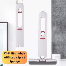 Cây lau kính tự vắt mini gấp gọn, dụng cụ lau vệ sinh bàn bếp, bàn làm việc kính ô tô thấm hút nước 4