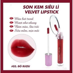 Son kem lì Velvet Lipstick Collagen Hàn Quốc 5G - Cam kết chính hãng - Date 04/2027 5