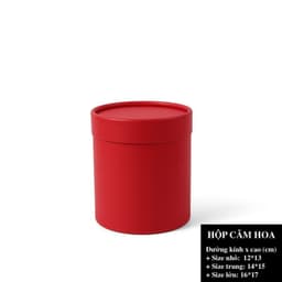 Hộp trụ tròn dùng để cắm hoa, trang trí HMHQ006 7