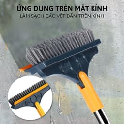 Chổi chà sàn nhà tắm 2IN1 thiết kế đầu gạt nước và đầu chổi xoay 120 độ - Bách Hóa Kiều Oanh 5