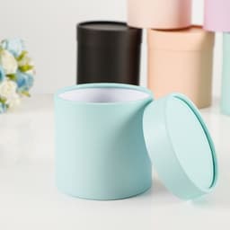 Hộp trụ tròn dùng để cắm hoa, trang trí HMHQ006 2