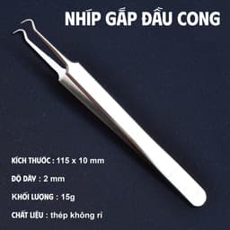 Bộ 3 cây nặn mụn đầu đen bằng thép không rỉ,có nhíp gắp mụn tiện lợi, mụn đầu đen-trứng cá(Full Box) 5