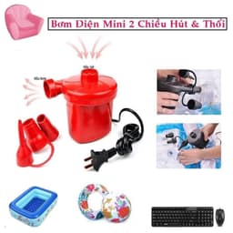 Bơm Điện Mini 2 Chiều Hút Thổi Tiện Lợi Bơm Phao Bơi, Bơm Ghế Hơi, Bơm Bể Phao, Bơm Hút Chân Không 8