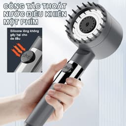 Vòi sen tăng áp 3 trong 1 có chế độ suất nước cao giúp tiết kiệm nước 2