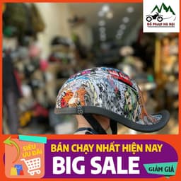 Mũ ngựa ngược gangster tem thể thao cao cấp - mũ đẹp chuẩn chất Nón Bảo Hiểm Nam Chạy Xe Đạp 2