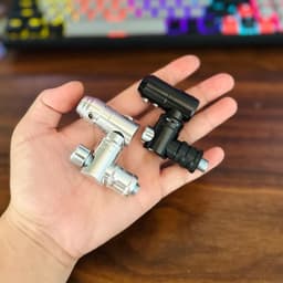 ￼Chân kính xoay 360 độ NHÔM CNC  (chân kính 10li ren thuận) 4