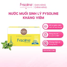 Combo Fysoline Vàng 20 Ống (Date T4.2027) + Xanh 20 Ống Hỗ Trợ Giảm Viêm Mũi, Sổ Mũi Cho Bé 5