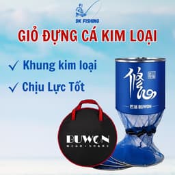 Giỏ Đựng Cá Rọng Cá Khung Kim Loại Siêu Bền Chịu Lực Tốt Có Chân Phích Cắm Đất Chắc Khỏe 2