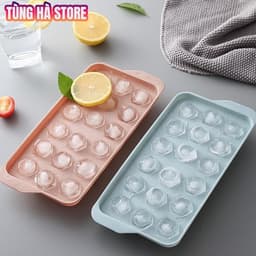 Khay Đá Viên Tròn 33 Viên Có Nắp Đậy 4