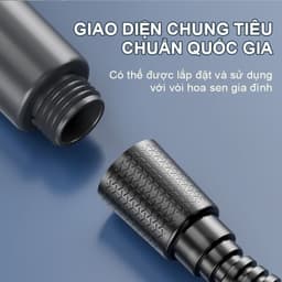 Vòi sen tăng áp 3 trong 1 có chế độ suất nước cao giúp tiết kiệm nước 5