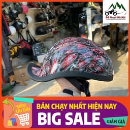 Mũ ngựa ngược gangster tem thể thao cao cấp - mũ đẹp chuẩn chất Nón Bảo Hiểm Nam Chạy Xe Đạp 3