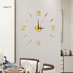 Cminyp 3D Dạ Quang Đồng Hồ Treo Tường Không Khung Acrylic DIY Đồng Hồ Kỹ Thuật Số Dán Tường Đồng Hồ Im Lặng Cho Phòng Khách Phòng Ngủ Văn Phòng Trang Trí Tường Vinh Quang 8