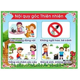 (Có sẵn) TRANH GÓC MẦM NON - NỘI QUY GÓC CHƠI (BÁN LẺ) 7