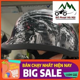 Mũ ngựa sò tem nhúng cao cấp - mũ bảo hiểm thời trang , đẳng cấp. Mũ bảo hiểm nửa đầu 8