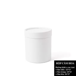 Hộp trụ tròn dùng để cắm hoa, trang trí HMHQ006 6