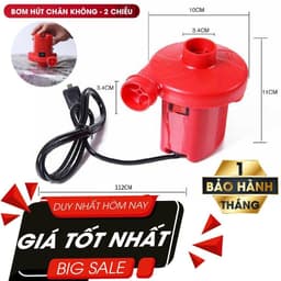 Bơm Điện Mini 2 Chiều Hút Thổi Tiện Lợi Bơm Phao Bơi, Bơm Ghế Hơi, Bơm Bể Phao, Bơm Hút Chân Không 6