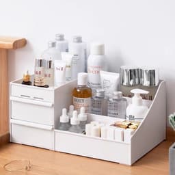 Kệ đựng mỹ phẩm 3 tầng đa năng có ngăn kéo tiện lợi tiết kiệm không gian 9
