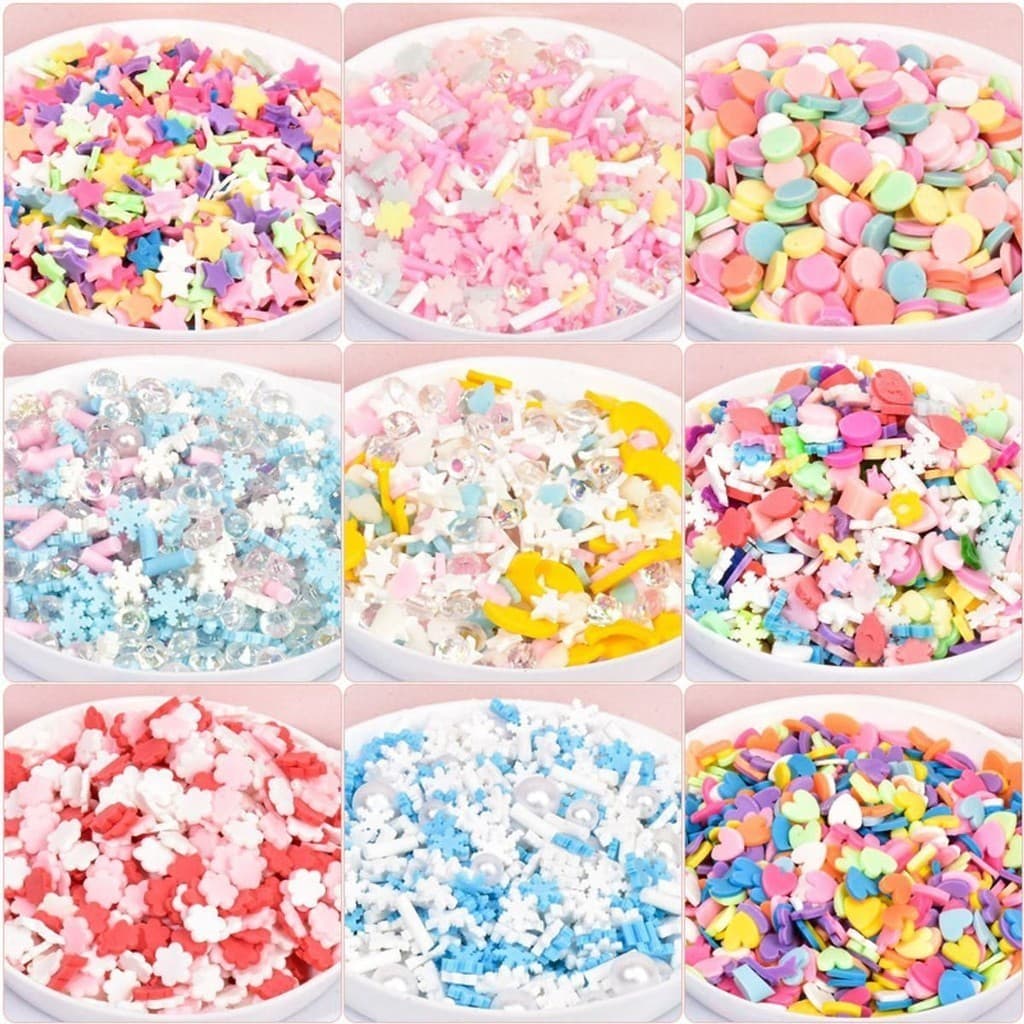 Cốm giả trang trí handmade, resin, trang trí slime HMC001