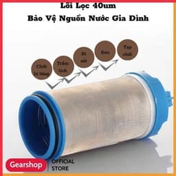 Bộ lọc nước GEARSHOP đa năng lọc và loại bỏ cặn bẩn, tạp chất chịu nhiệt độ cao lõi bằng thép không gỉ 4