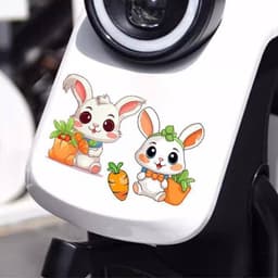 Miếng Dán Xe Thỏ Trang Trí, Bảo Vệ Thân Điện và Vết Xước Ốp Lưng, Chất Lượng Cao Siêu Bền. 6