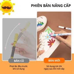 Bút lông màu ACRYLIC MARKER 60 bút cao cấp màu sắc chân thực tươi sáng 6
