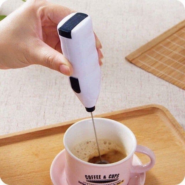 Máy đánh trứng Mini cầm tay, khuấy pha Cafe, tạo bọt mới nhất sử dụng pin tiện lợi du lịch dã ngoại