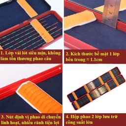 Hộp Đựng Phao,Thẻo Chuyên Dùng Cho Câu Đài Cao Cấp, Chống Mài Mòn, Va Đập Nhiều Màu Sắc 8