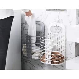 Giỏ đựng quần áo việt nam trước khi giặt treo tường gấp gọn tiện lợi tặng kém móc dán 6