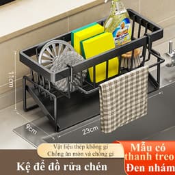 KỆ ĐỂ ĐỒ RỬA CHÉN BÁT MẠ KẼM, KỆ NHÀ BẾP TIỆN ÍCH 9