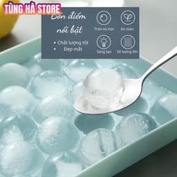 Khay Đá Viên Tròn 33 Viên Có Nắp Đậy 2