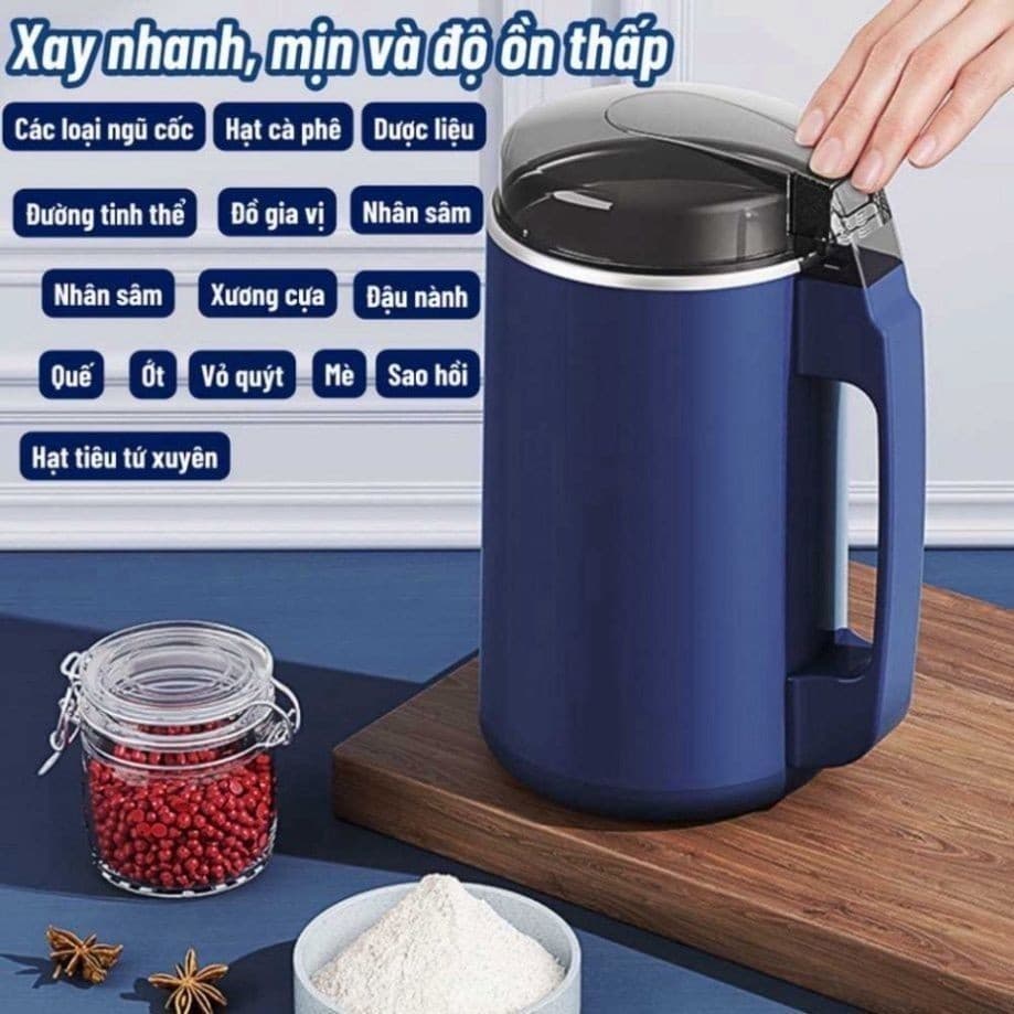 Máy xay hạt mini đa năng công xuất 300W xay bột ngũ cốc cafe các loại hạt khô cực nhanh