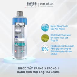 Nước Tẩy Trang 3 Trong 1 Swiss Image Làm Sạch Sâu Cho Mọi Loại Da An Toàn Dịu Nhẹ Dung Tích 400ml 4