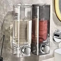 Hộp Đựng Nước Rửa Tay dán tường trong suốt phong cách châu âu sang trọng>FREESHIP<Dụng cụ đựng nước rửa tay 3