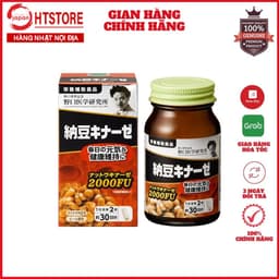 Viên uống Nattokinase 2000FU NOGUCHI chống đột quỵ Nhật Bản 1