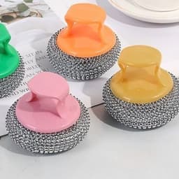 Dụng cụ cọ nồi tay cầm ngắn dễ dàng cọ sạch mọi góc cạnh 3
