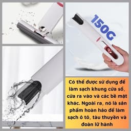 Cây lau kính tự vắt mini gấp gọn, dụng cụ lau vệ sinh bàn bếp, bàn làm việc kính ô tô thấm hút nước 3