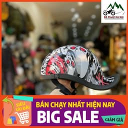 Mũ ngựa ngược gangster tem thể thao cao cấp - mũ đẹp chuẩn chất Nón Bảo Hiểm Nam Chạy Xe Đạp 1
