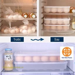 Khay Đựng Trứng/Hộp Lưu Trữ Trứng 24 Ngăn Trong Tủ Lạnh 7