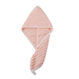 Khăn quấn ủ tóc nhung vân sóng thấm hút nước nhanh khô sau khi gội đầu 8