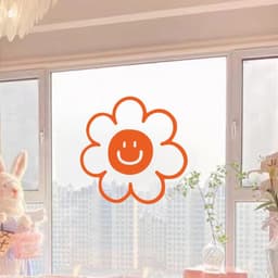 Miếng Dán Cửa Kính Nhà Cửa Sổ Đề Can Giấy Dán Tường Thiết Kế Trang Trí Tường Hoa Cười Hoa Văn Cửa Hàng Kính Trang Trí Sổ 8