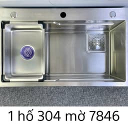 Chậu 1 Hố inox 304 Cao Cấp, Dày Dặn Chắc Chắn, Độ Bền Cao. Hàng Loại 1 1