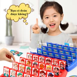 【BabyJoy】Bộ đồ chơi board game đối kháng 2 người,WHO IS IT,Dành Cho Trẻ Em Và Người Lớn Trò Chơi Board Game 9