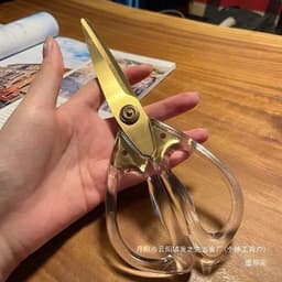 Kéo Lưỡi Thép 3CR13 Thân Nhựa Acylic - Kéo Cắt Đa Năng A.B FREE SHIP 6