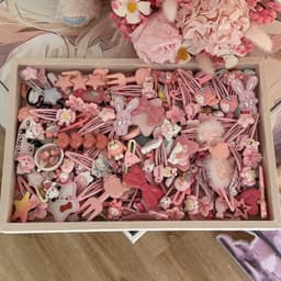 Set 50 kẹp tóc màu hồng, màu xanh cho bé gái siêu dễ thương phong cách hàn quốc siêu cute🍀FREESHIP🍀 5